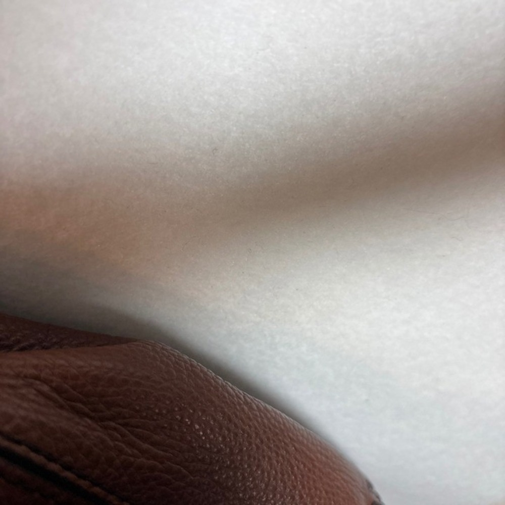 Cole Haan Hobo Bag Womens Large Brown Leather Excellent Braided Strap D-Ring - Picture 5 of 12